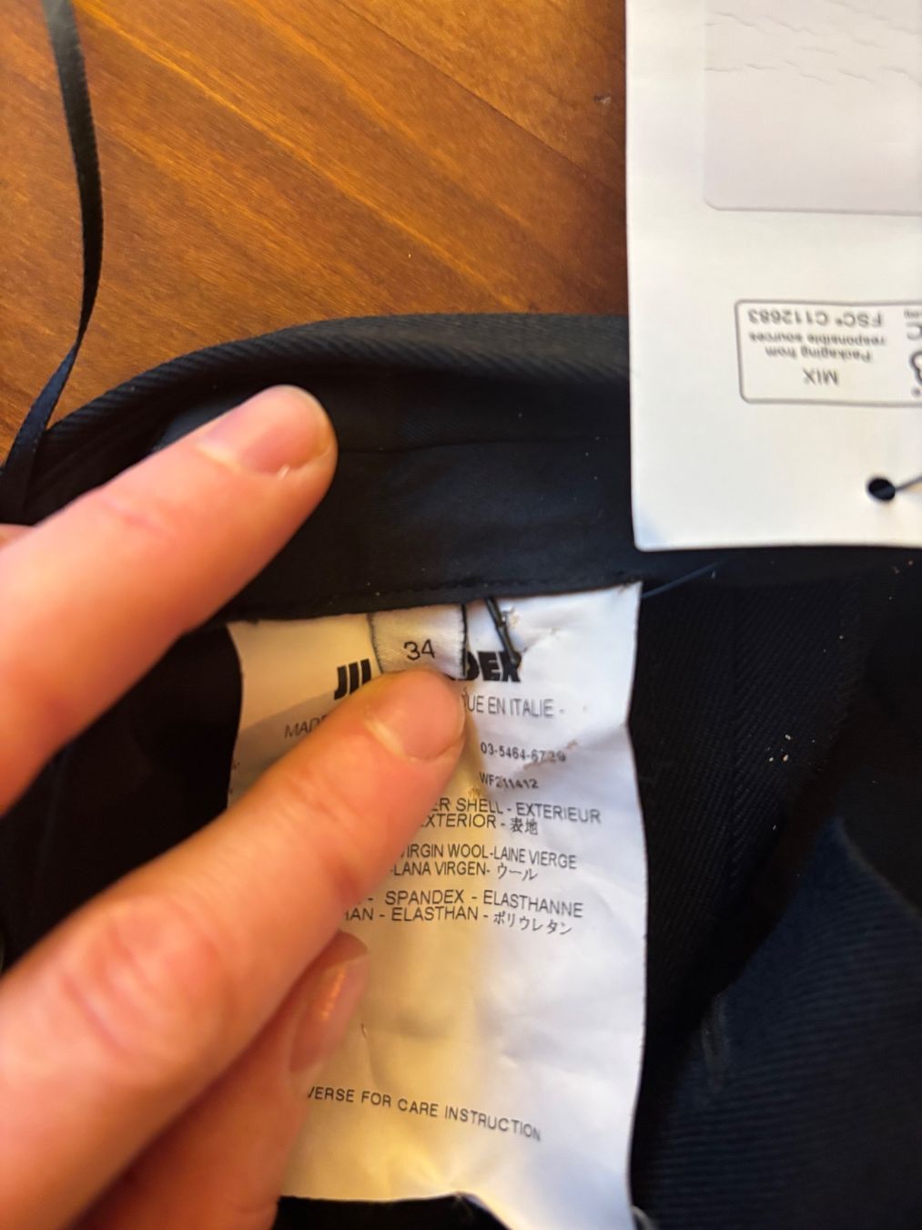 Jil Sander Pantaloni: Jil Sander virgin Wool Straight Leg Pants – Usato da Zürich venduto da Schwoni 6