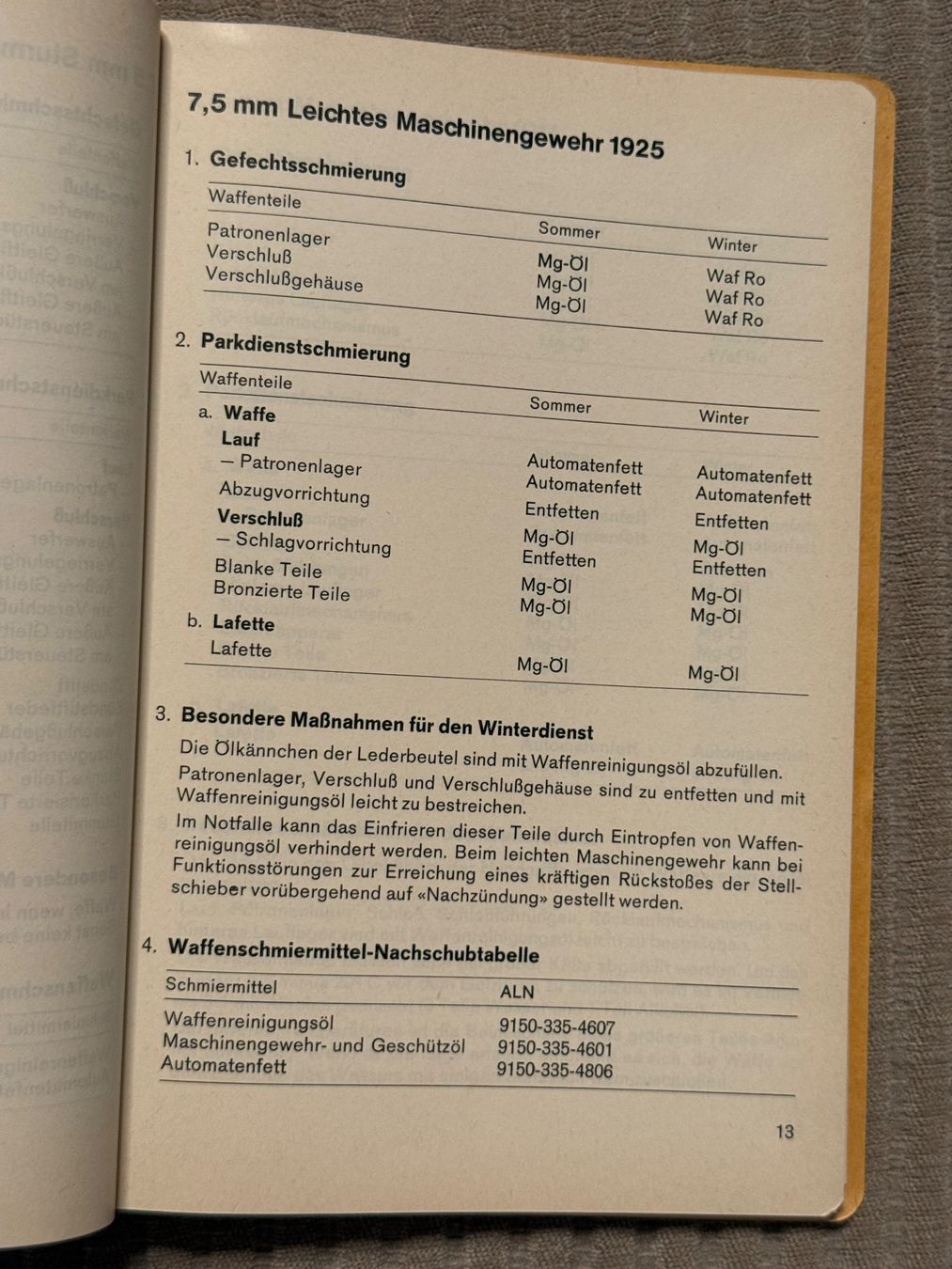 Libri: Reglement: Die Schmierung der Waffen - Schweizer Armee – Usato da Brütten venduto da Hst1 4