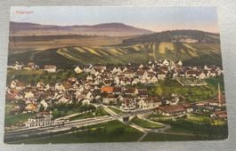 interessante antike Farb Postkarte Thayngen gelaufen 1919