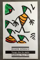 Ionesco Eugène Original-Lithografie, Stadttheater Basel 1982
