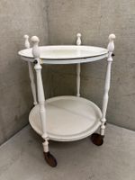 1x Bar cart 2-tier wood 60s vintage 🤍 Barwagen Holz 60er