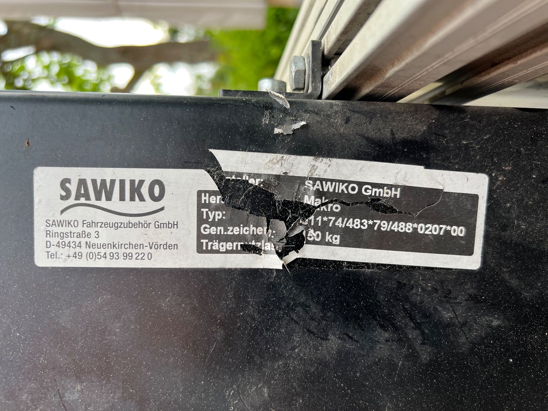Balken: SAWIKO Makro Roller-/Motorradträger <150 kg, mit Beleuchtung – Gebraucht aus Binningen von luxx38 5