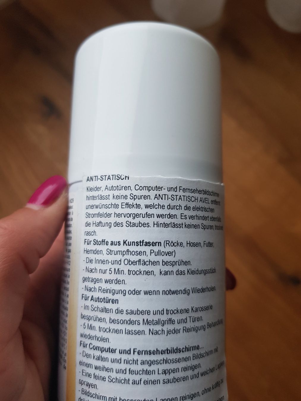 Pflegeprodukte: Avel Anti Statik Spray 150ml – Gebraucht aus Eschenbach SG von SanFranciscoCalifornia 3