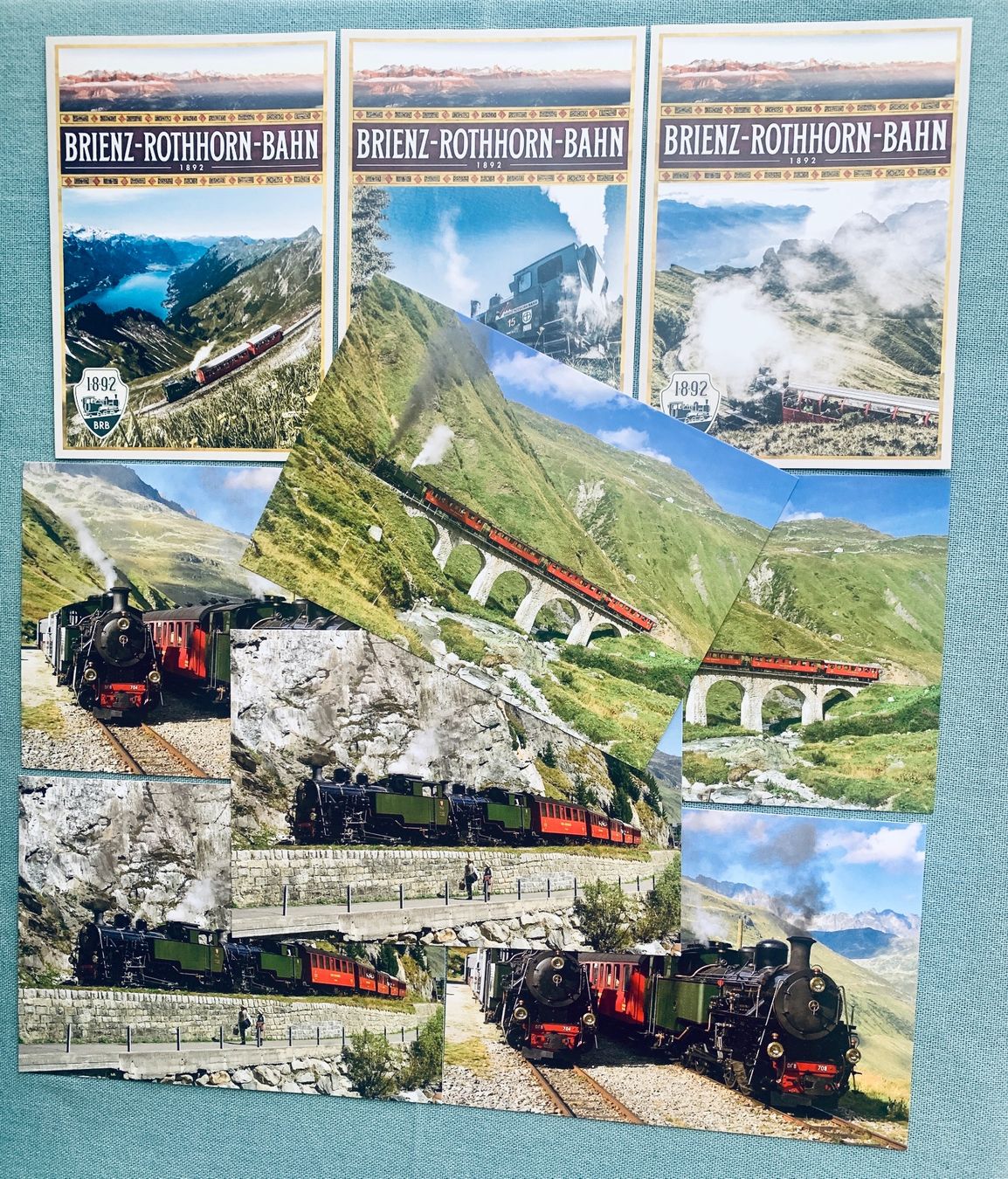 Cartes postales: 9 Ansichtskarten Brienz Rothornbahn – D'occasion à Bern par Flora.Sonea