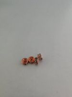 5 Strass Rondellen transp. rosagold 6mm