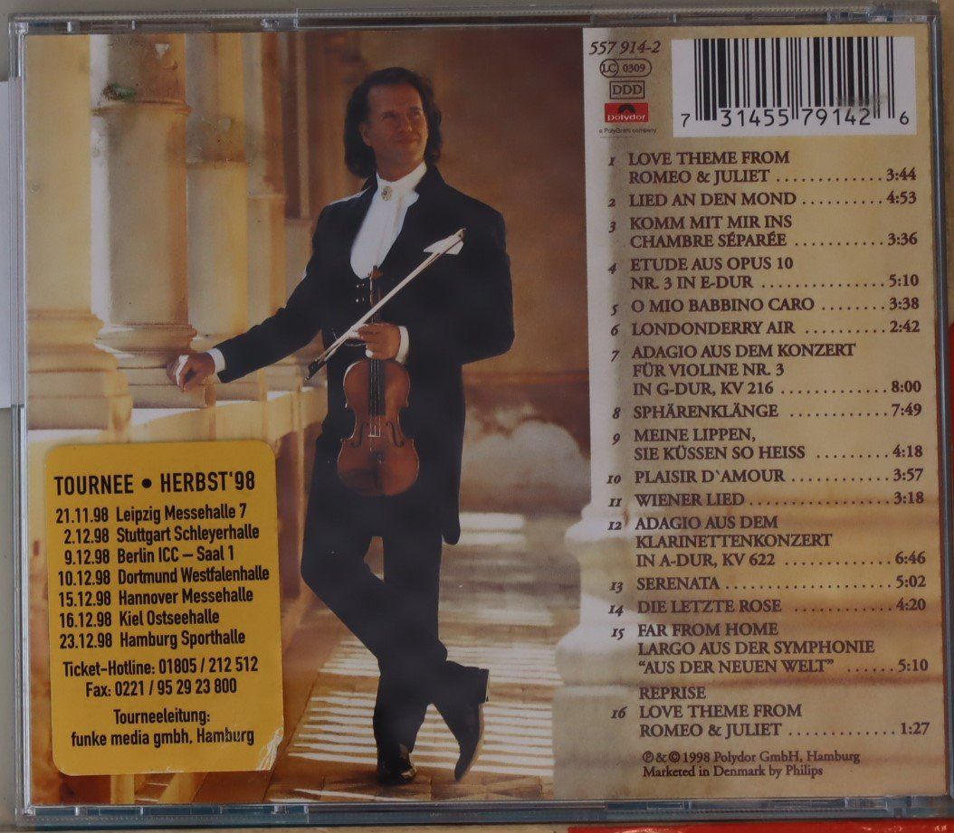 CDs: André Rieu – Romantic Moments – D'occasion à Luzern par CONTENTI 2
