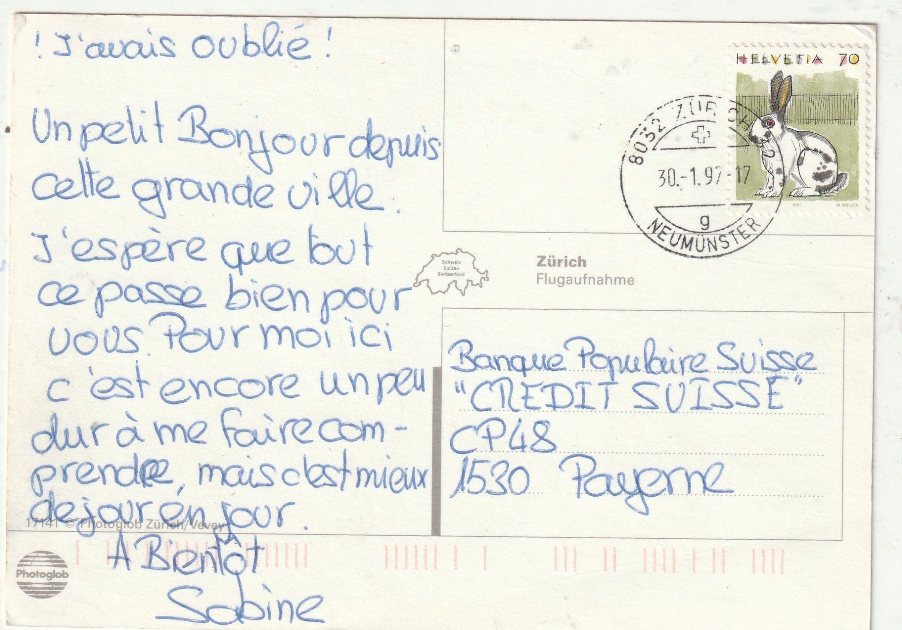 Cartes postales: Zürich – D'occasion à Lumbrein par made02 1