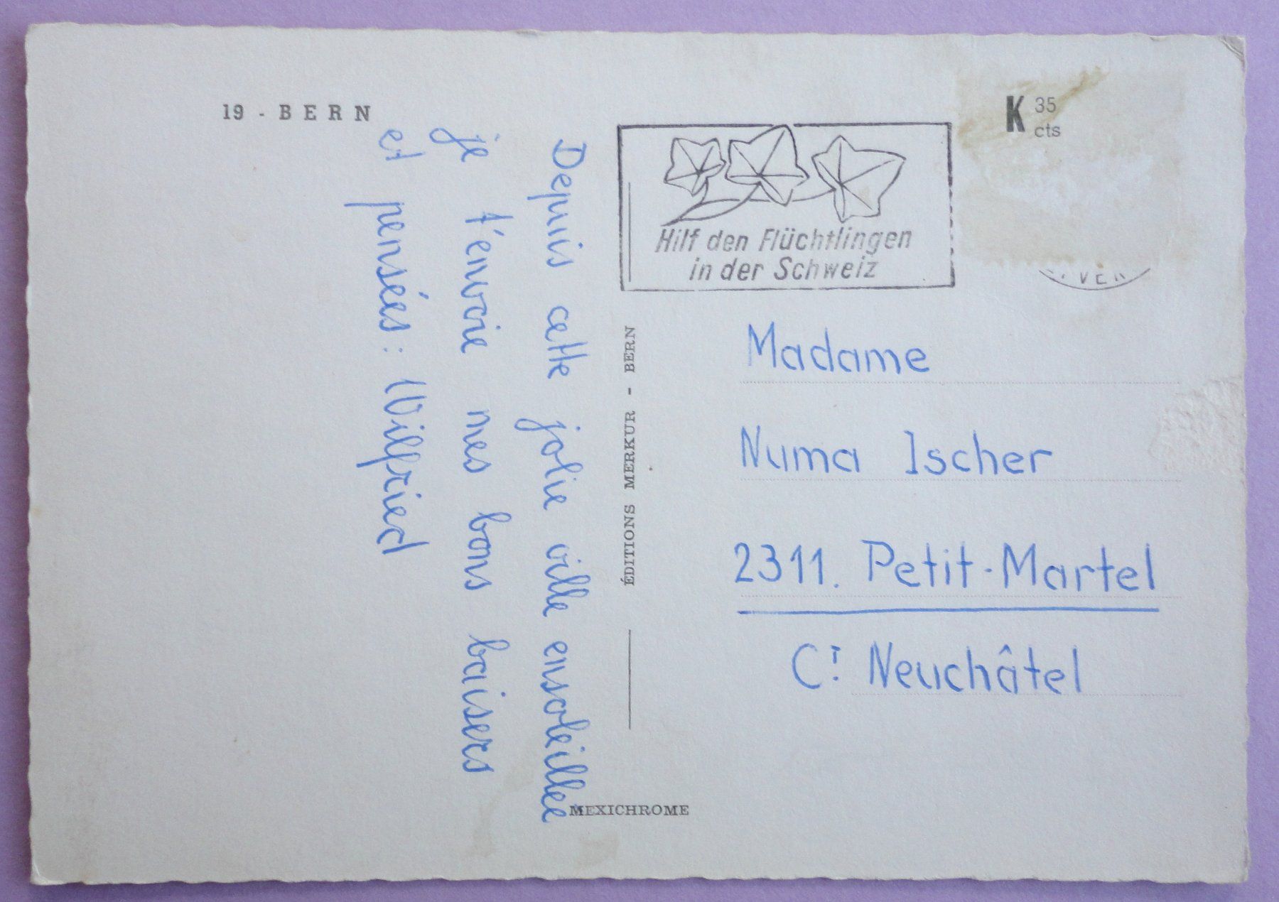 Cartoline postali: Bern – Difettoso da Fétigny venduto da Billy2miny 1