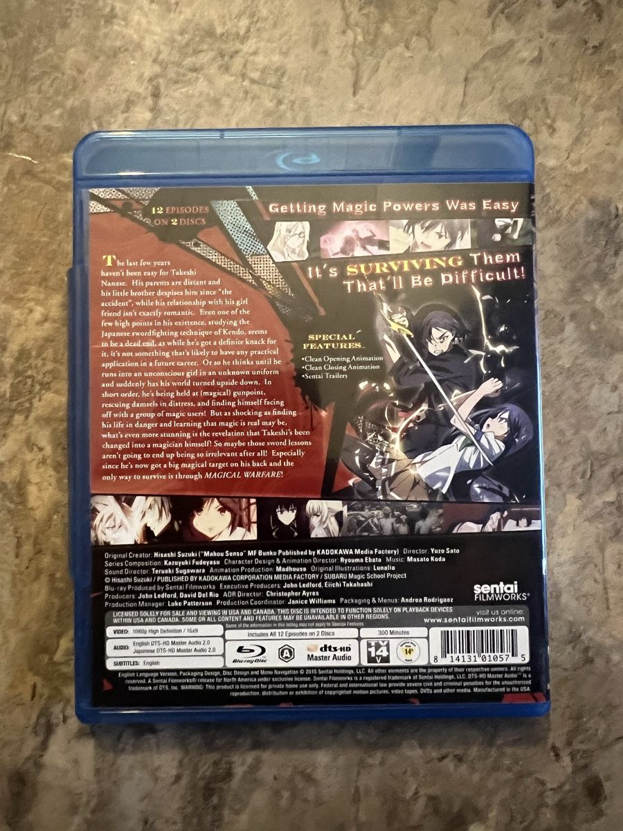 Tutti i DVDs: Magical Warfare Anime Bluray – Usato da Ringgenberg BE venduto da Republic_Of_Gamers 1