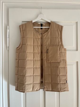 Rains Gilet Damen Beige Grösse S neuwertig