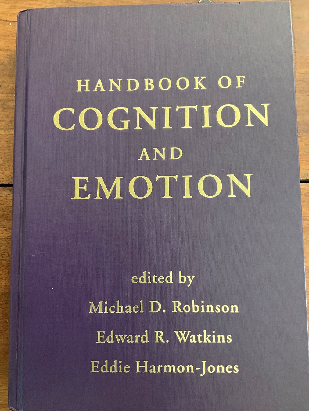 Libri: Handbook Cognition and emotion : Michael D. Robinson – Usato da Avenches venduto da Lactobacille