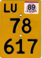 Mofanummer Luzern von 1989 78617 (collectors choice)