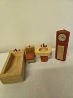 Puppenhausmöbel Badezimmer TOK Swiss made Holz massiv signie