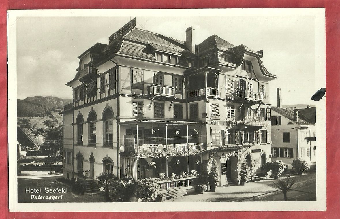 Cartoline postali: Unterägeri - Hotel Seefeld - 1941 – Usato da Fislisbach venduto da Porano