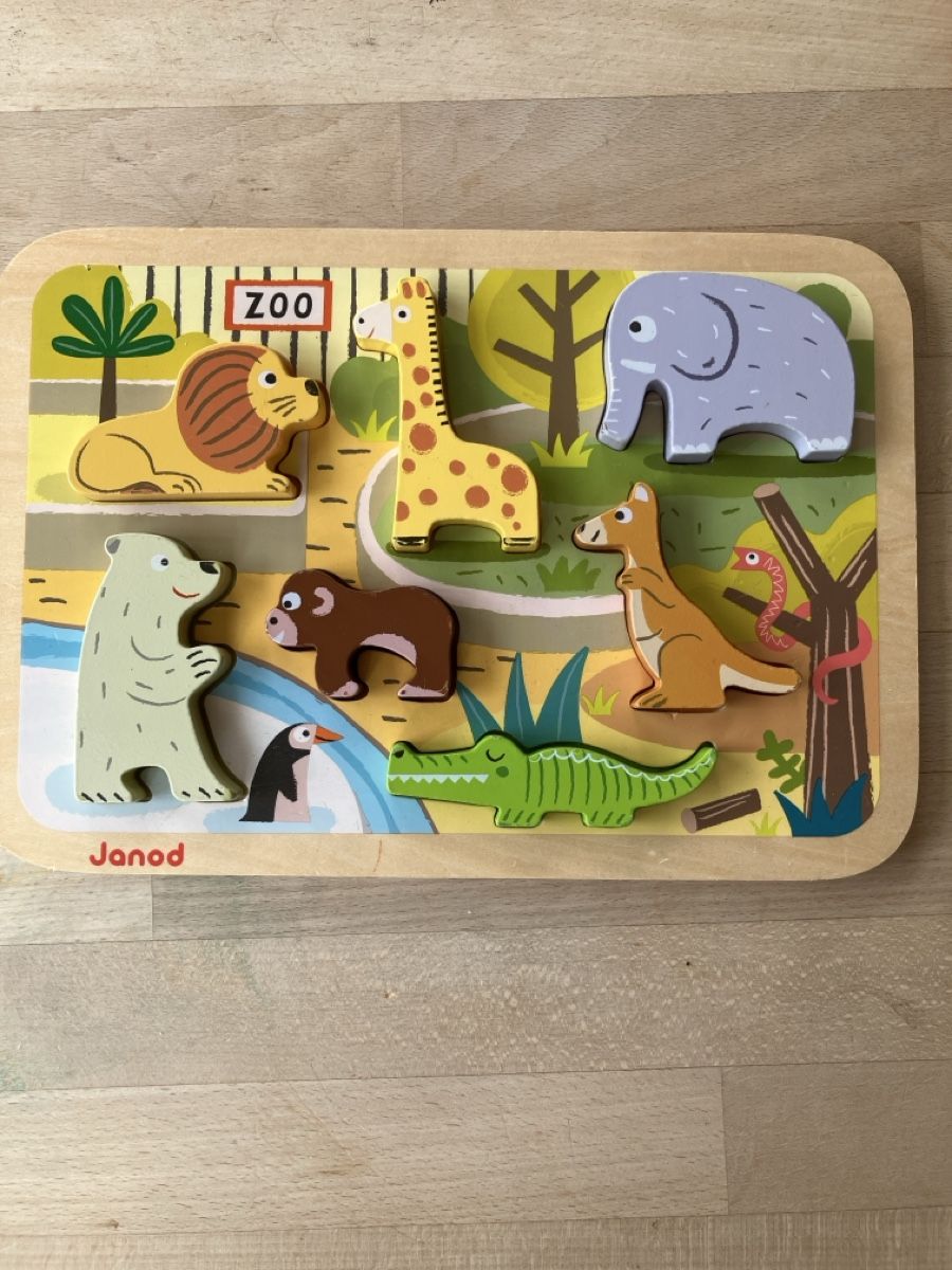 Janod Giocattoli: Janod Holzpuzzle Tiere – Usato da Rapperswil SG venduto da Frusci1