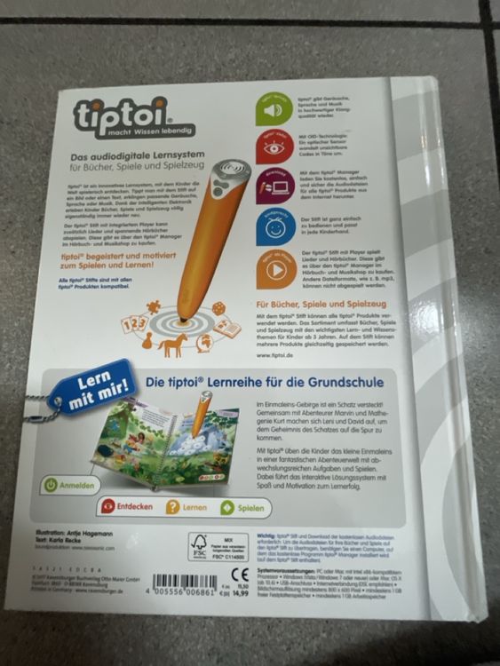 Tiptoi Das kleine 1x1 Lernsystem von Ravensburger Top! (Gebraucht) in ...