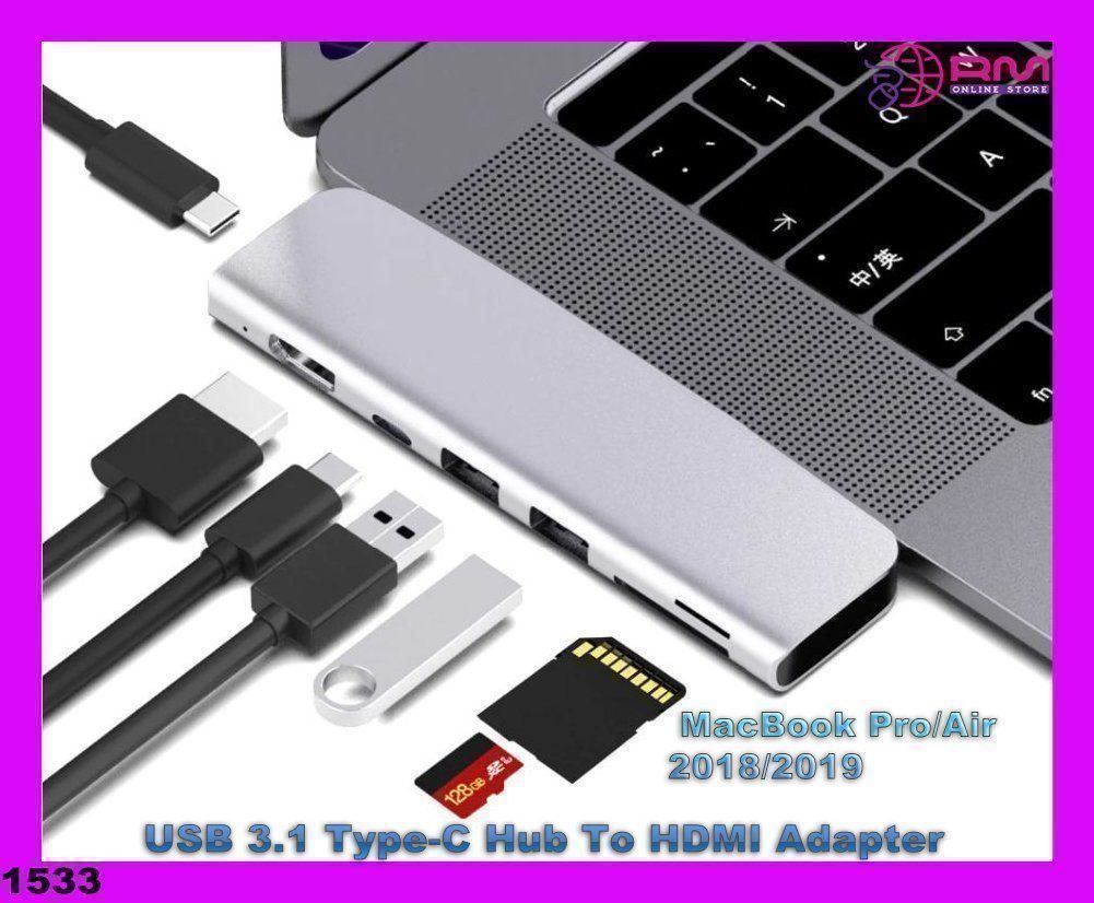 Hub & Switch: Apple Pro/Air 2018/19 USB 3.1 Typ-C-Hub – Nuovo e nell'imballaggio originale da Unterägeri venduto da RmOnline