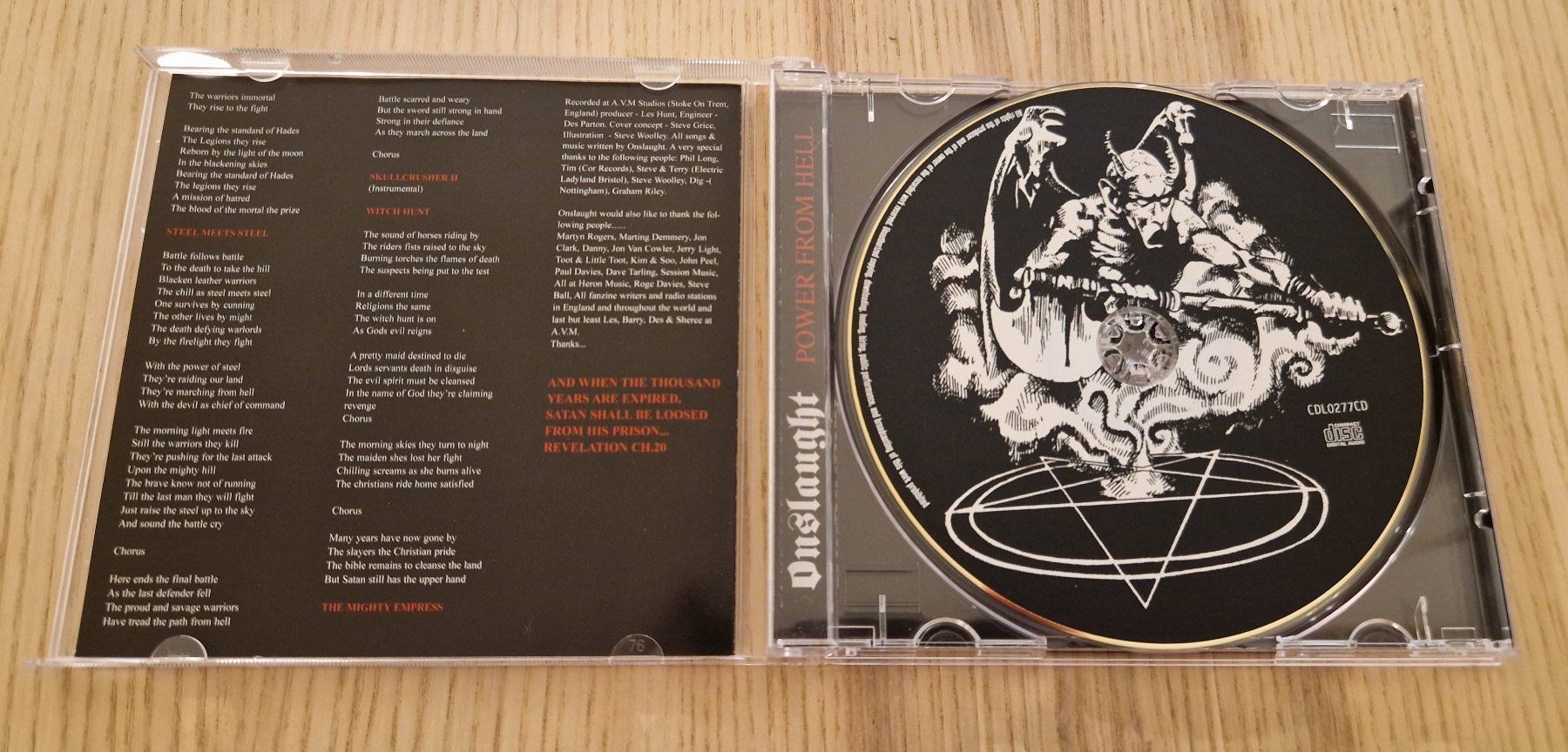 CD: Onslaught – Power From Hell (CD) – Usato da Luzern venduto da Belethors_GenGoods 1