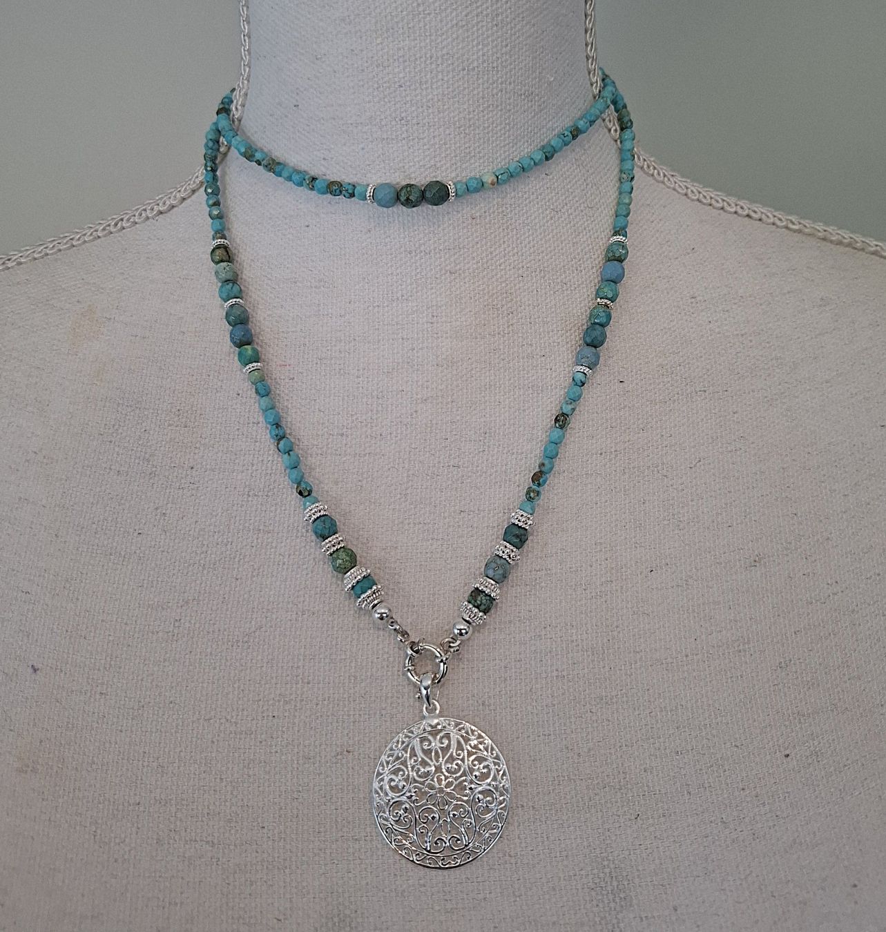 Catenine: OCEAN - Edelsteinkette - Silber - türkis – Nuovo e nell'imballaggio originale da Mühlethal venduto da nicita-modeschmuck 4