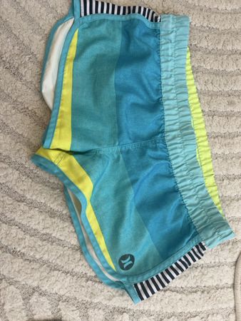Hurley Shorts blau gelb gestreift Grösse M 