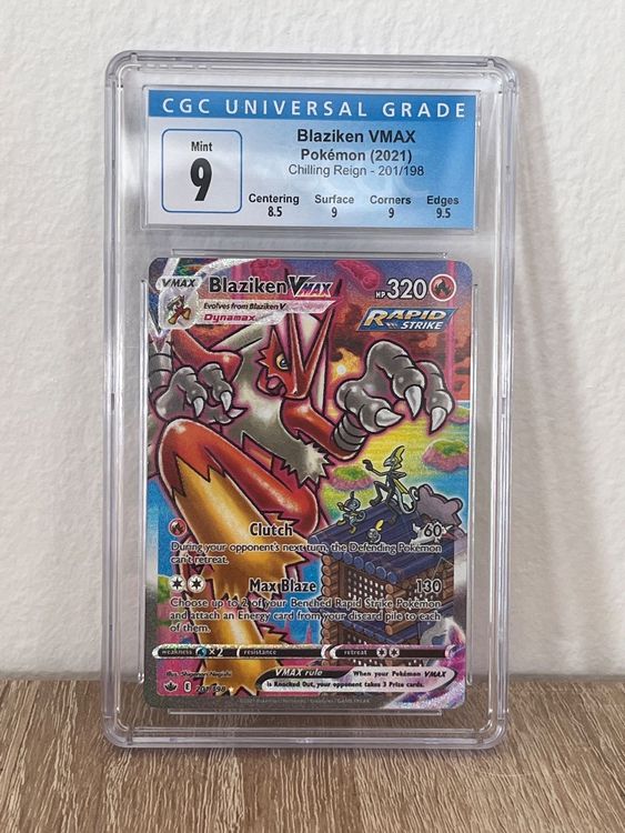 Pokemon Blaziken VMax Chilling Reign 201 198 ENG CGC 9 Kaufen