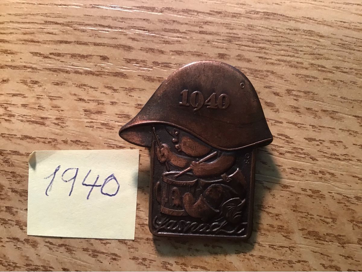 Basler Placchette & Badge: Kupfer 1940 – Usato da Arlesheim venduto da printz01