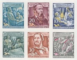DDR geschnittene Einzelmarken aus Block 13 postfrisch **