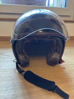 Retro LS Helm, braun Lederoptik, Grösse M, Top Zustand