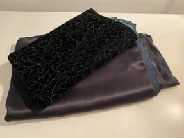 Jetzt noch!!!👗 2 Stoffe: Satinstoff, Samt-Stoff bestickt 👗
