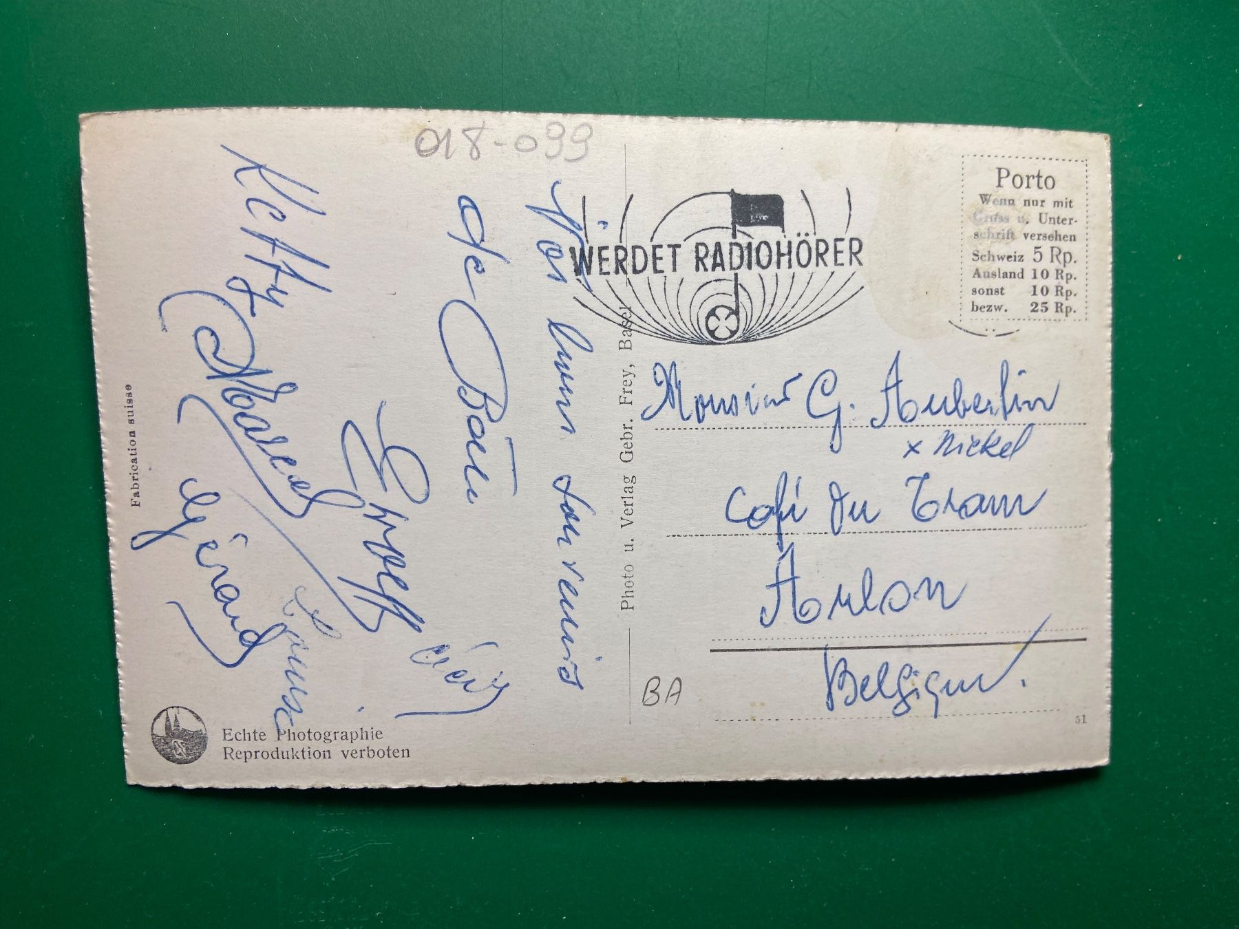 Cartes postales: Basel, mittlere Rheinbrücke – D'occasion à Steg VS par _vinci_ 1