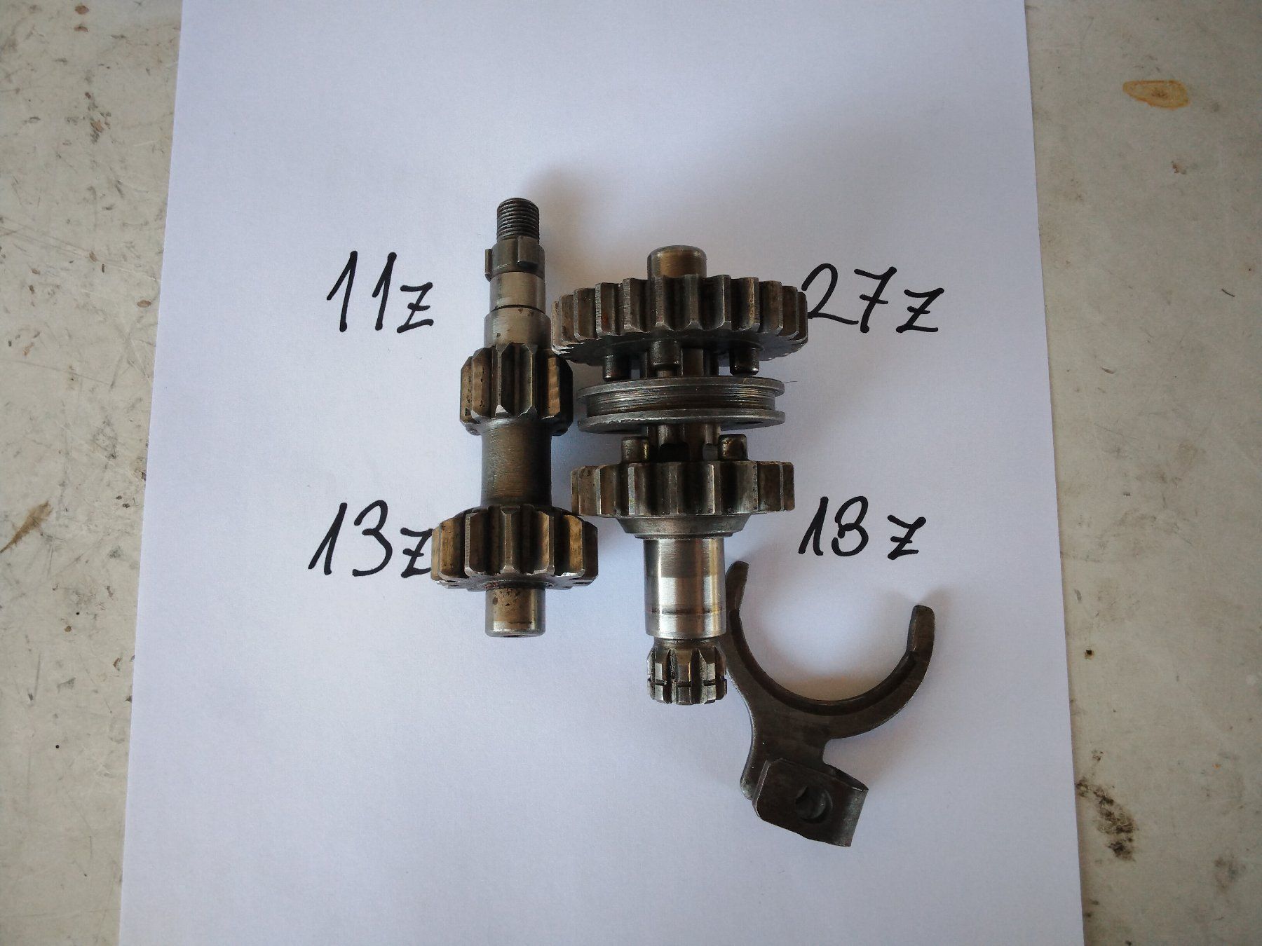 Puch Parti ricambio per ciclomotori: Puch Z50 Motor 2 Gang Getriebe – Usato da Langendorf venduto da min_5qst 2