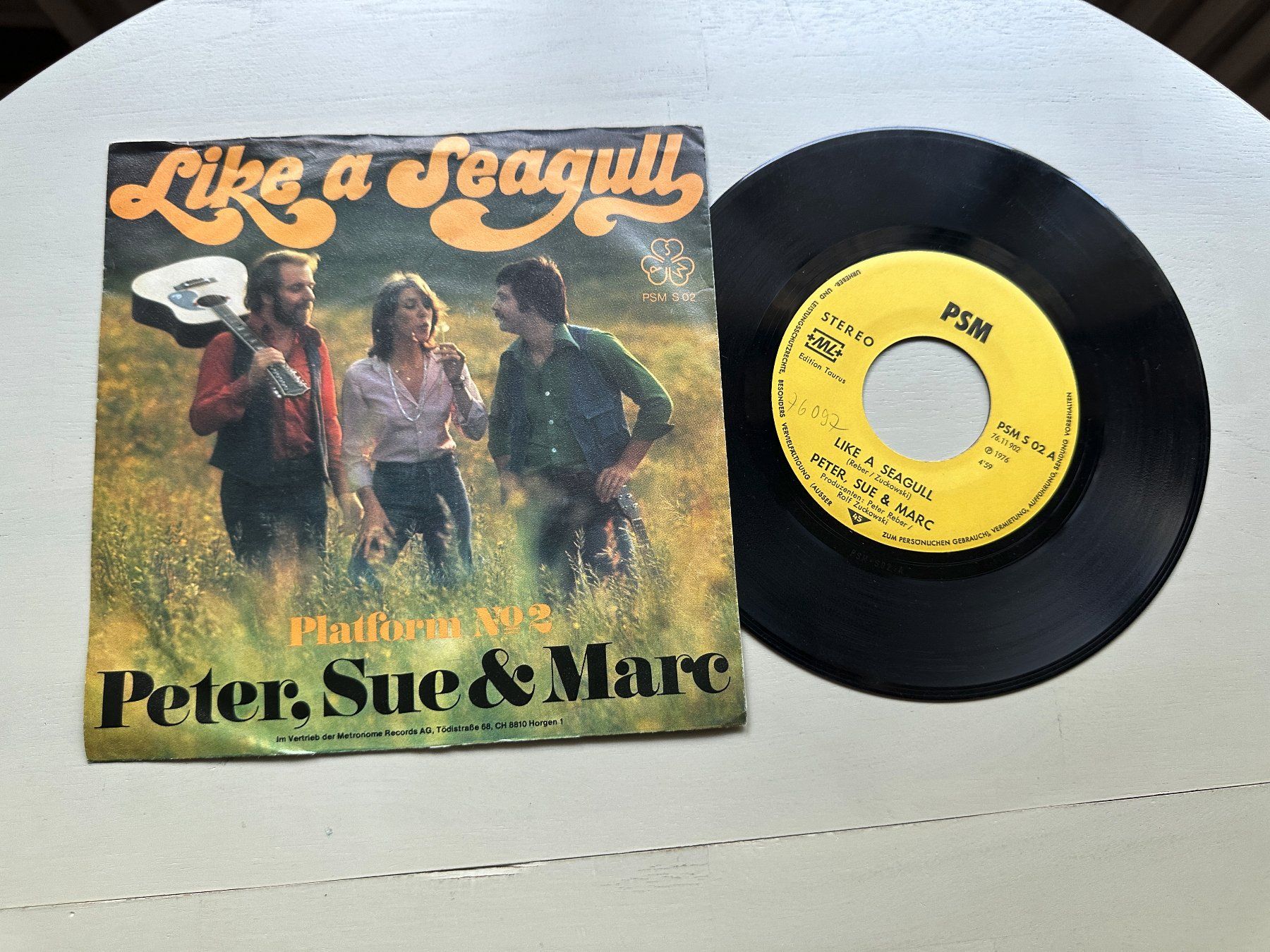 Dischi in vinile: PETER SUE & MARC SCHELL Single SWISS Kult Like a seagull – Usato da Basel venduto da Partridge