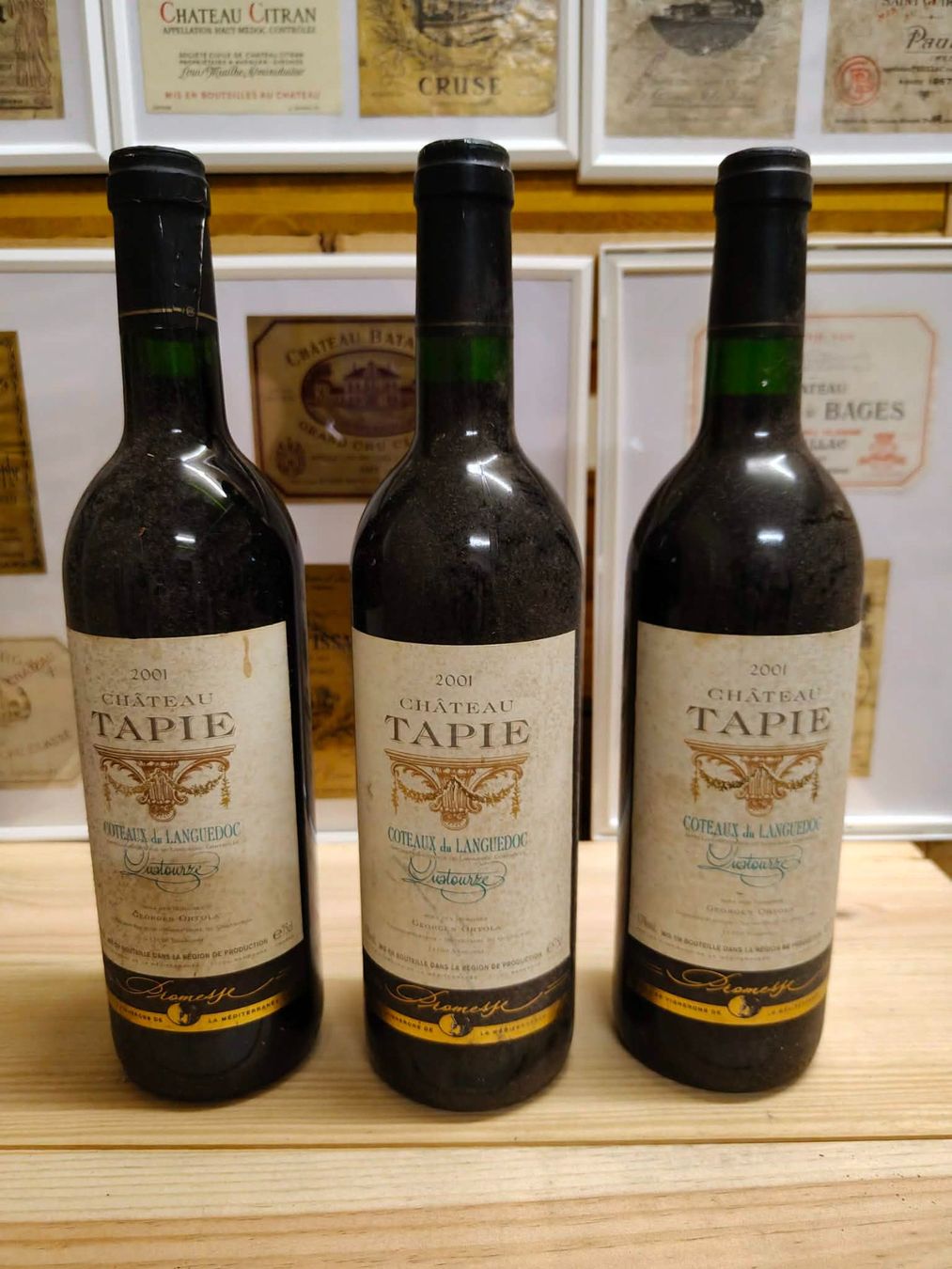 Vino: 3x 2001 CHATEAU TAPIE – Nuovo e nell'imballaggio originale da Münchenstein venduto da weinundspirituosen 1