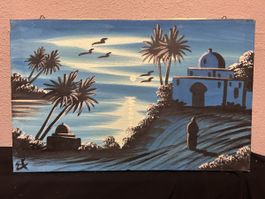 Gemälde – Mediterrane Küstenlandschaft