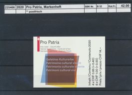 2020 Pro Patria, Markenheftchen, ** postfrisch