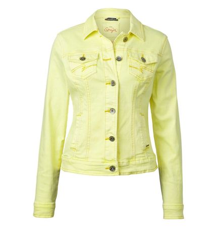 STREET ONE Denim Jacke Blazer Modell Sonja 42 gelb NEU