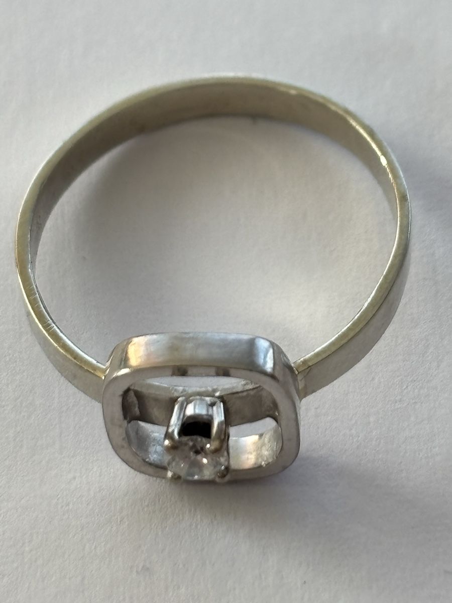 Anelli: Ring Weissgold / Diamant 18 Karat – Usato da Langnau am Albis venduto da flusspflege 4