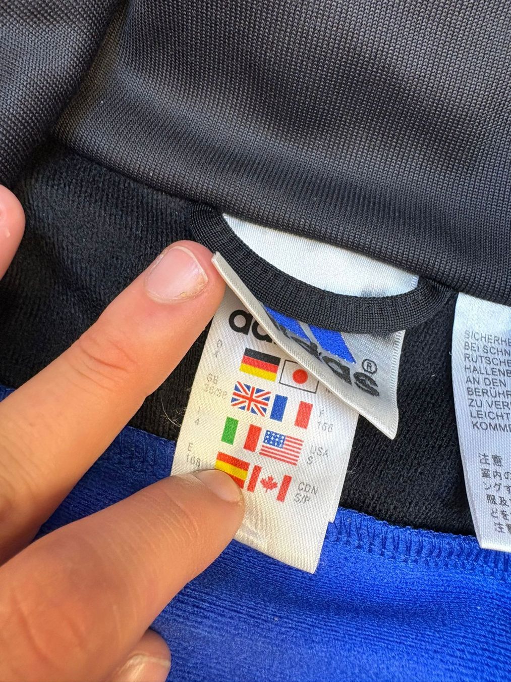 Adidas Giacche: Adidas Retro Trainingsjacke Blau - Grösse S – Usato da Werdenberg venduto da hase.vintage 4