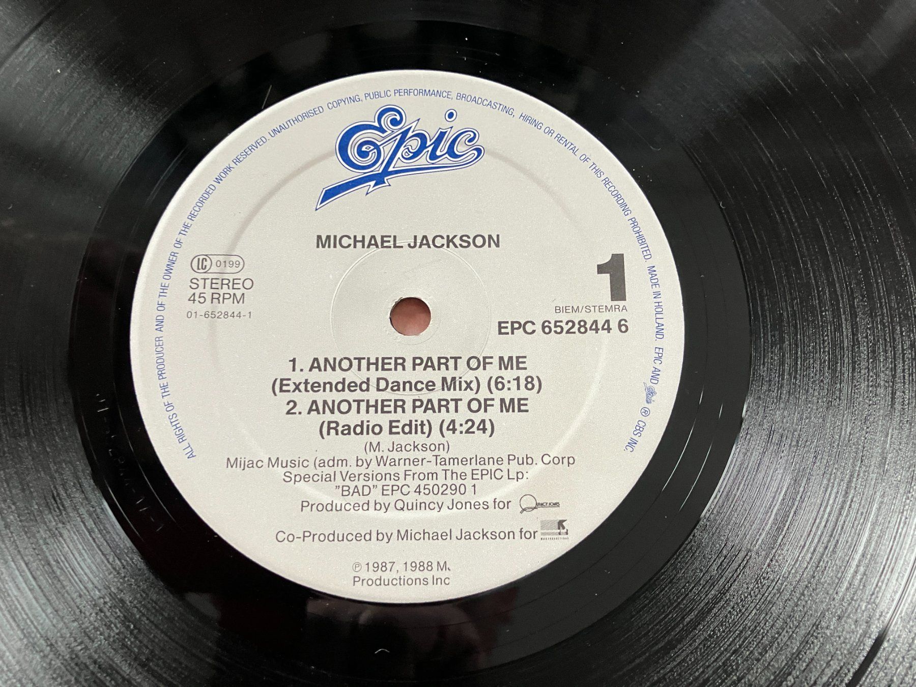 Dischi in vinile: Michael Jackson – Usato da Aarwangen venduto da Jukebox3 5