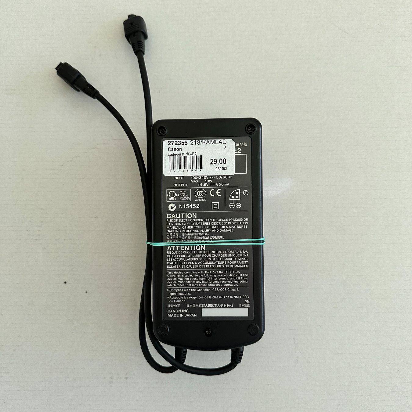 Canon Altri Accessori: Canon NC-E2 Ladegerät – Usato da Herzogenbuchsee venduto da Discussoft 1