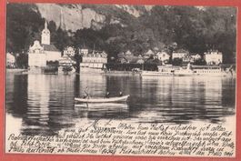 Vitznau mit Dampfschiff - 1900