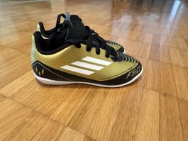 Adidas Messi F50 Kinder Fussballschuhe Gold Gr. 28 Top!