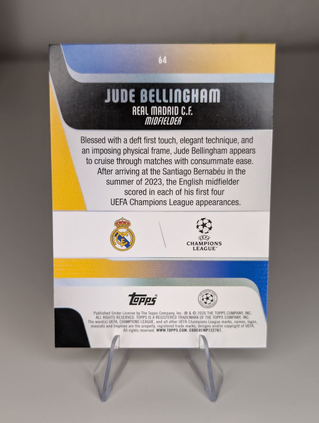 Topps Carte collezionabili: Jude Bellingham Real Madrid Topps Flagship – Nuovo (secondo la descrizione) da Hunzenschwil venduto da BRPCards 1