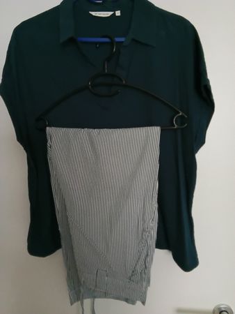 Tom Tailor Set, Gr. 42, Dunkelblau & gestreift, Top Zustand