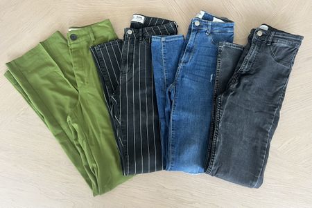 4 tlg. Hosen- Set ZARA/BERSHKA/TALLY WEIJL Gr.34