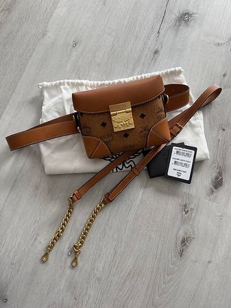MCM Umhängetasche cognac, neuwertig/ungebraucht