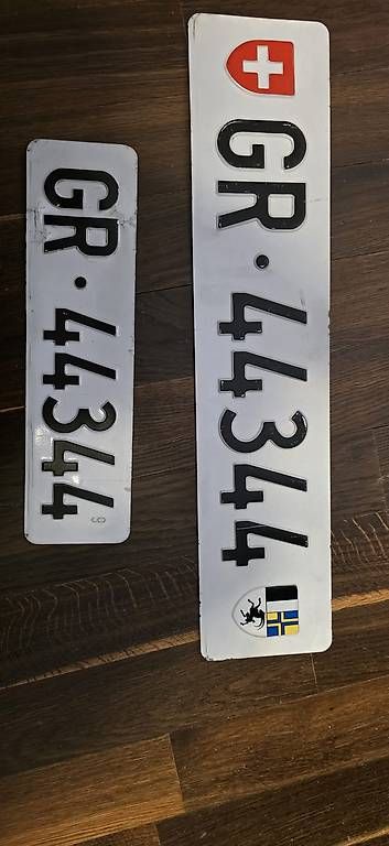 Schilder: Nummernschild GR – Gebraucht aus Vira (Gambarogno) von cicolino01 1