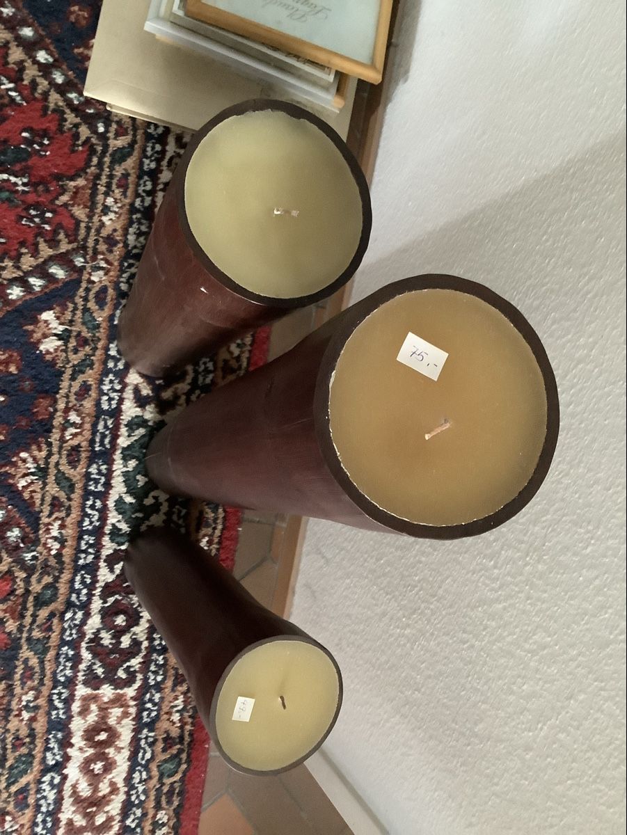 Candele: 3er SEt Bambuskerze – Nuovo (secondo la descrizione) da Allschwil venduto da Sylvia50 1