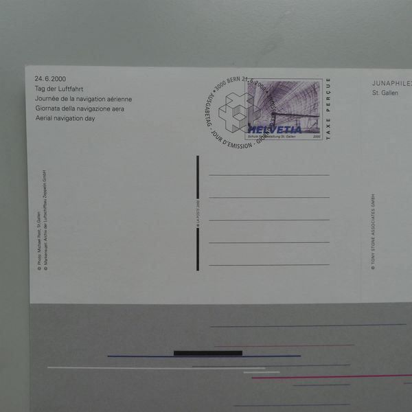 Alle Briefmarken: 2000, ZEPPELIN Ganzsache ungefaltet, selten ! – Gebraucht aus Sursee von Luzernerraute 2