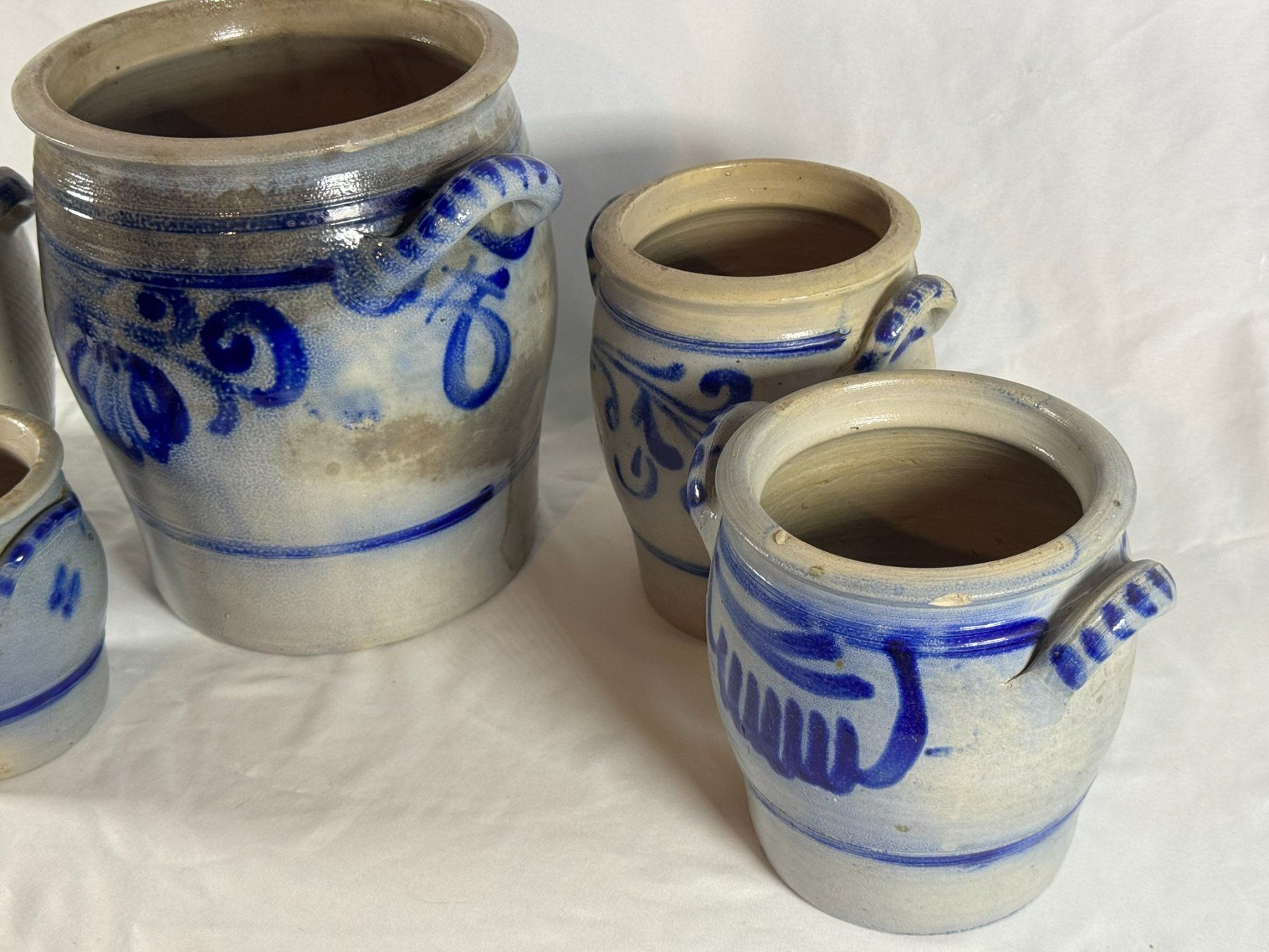 Töpfe: Lot de 5 pots/toupines/Schmalztopf en grès – Gebraucht aus Tramelan von lolopat 2